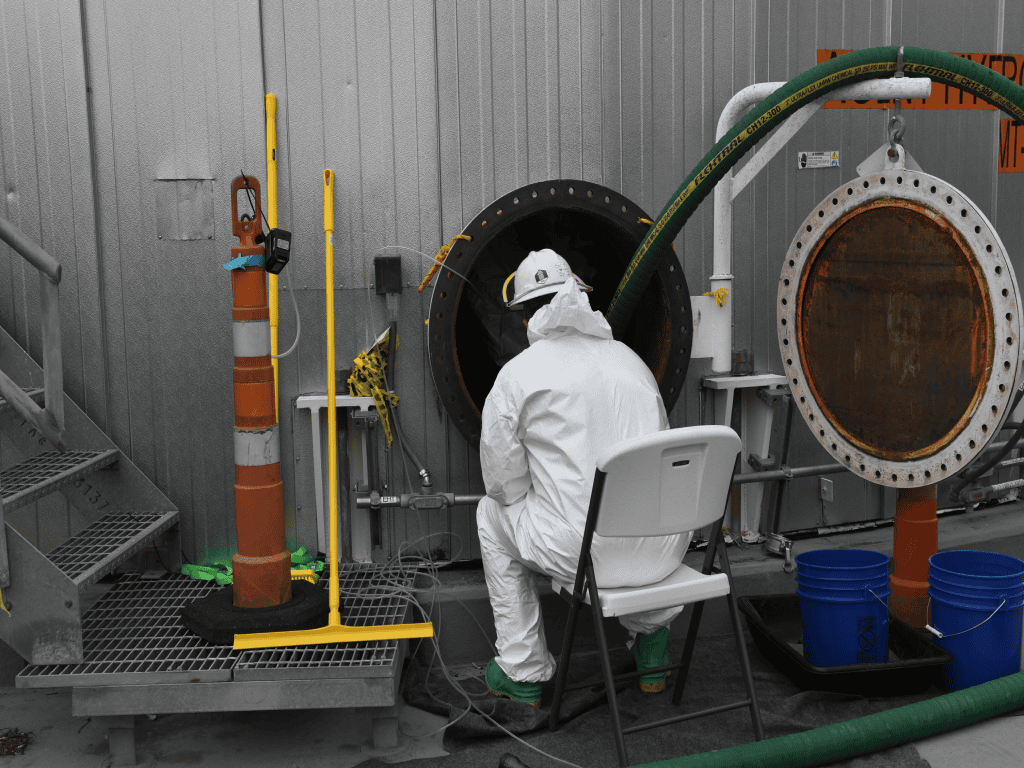 Former Chemical Weapons Tank Cleaning